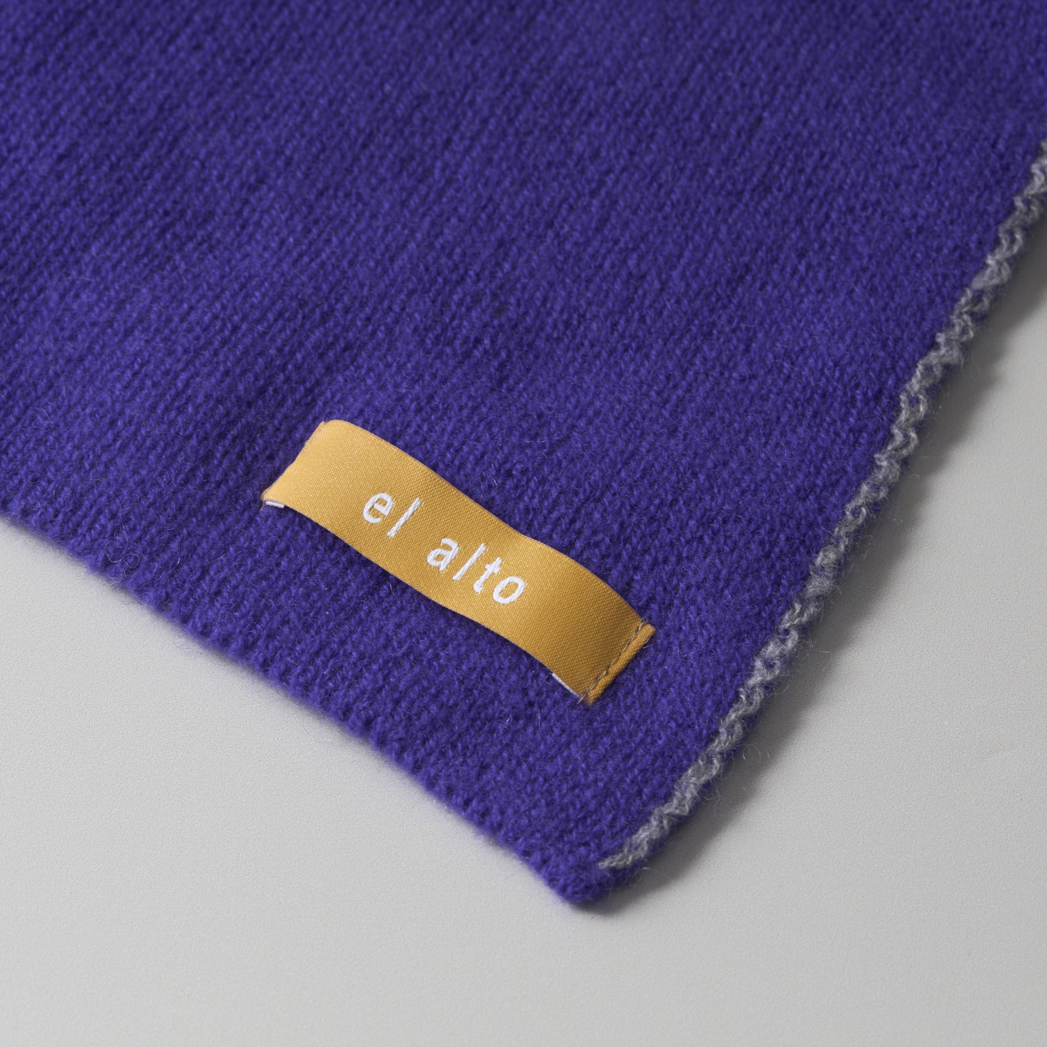 el alto/リバーシブルニットマフラー